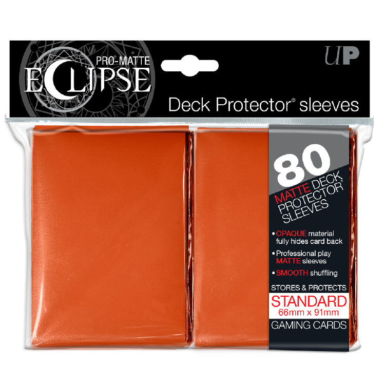 Deck Protectors - Pro Matte - Eclipse Orange - Pack of 80