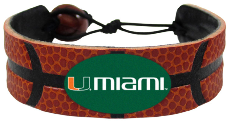 Miami Hurricanes Bracelet Classic Basketball CO