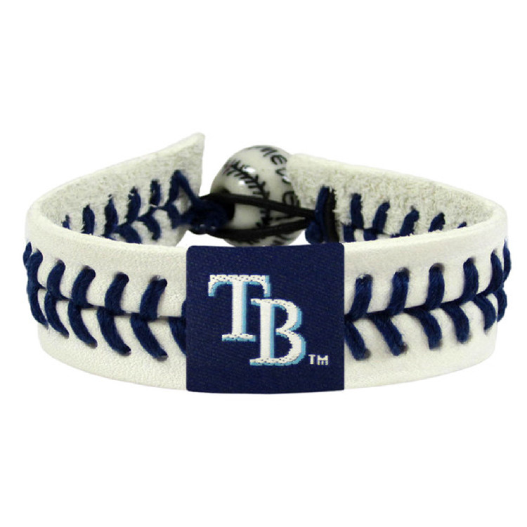 Tampa Bay Rays Bracelet Genuine Baseball CO