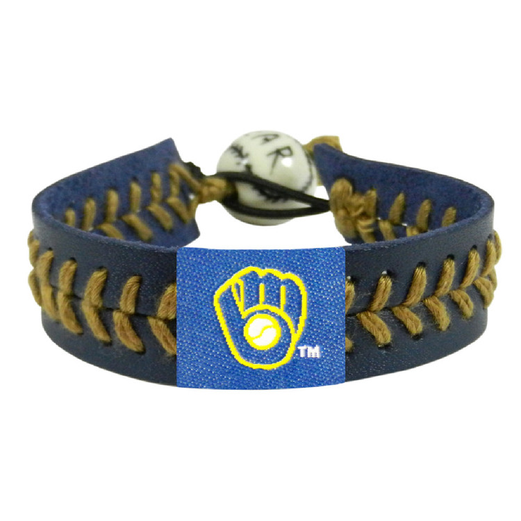 Milwaukee Brewers Bracelet Team Color Baseball CO