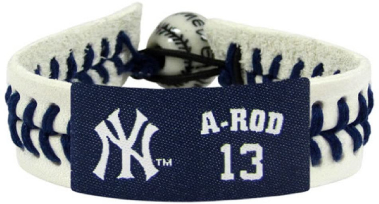 New York Yankees Bracelet Genuine Baseball Alex Rodriguez CO