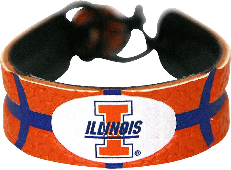 Illinois Fighting Illini Bracelet Classic Basketball Orange