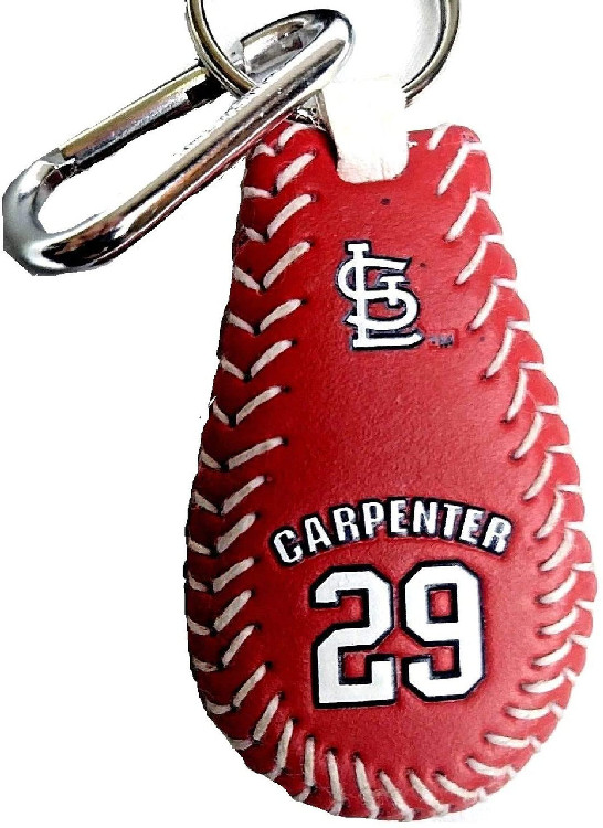 St. Louis Cardinals Keychain Team Color Baseball Chris Carpenter CO