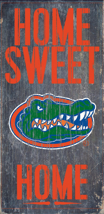 Florida Gators Wood Sign - Home Sweet Home 6"x12"