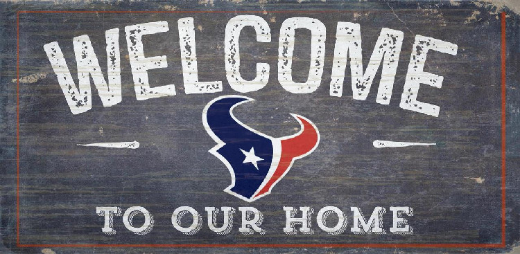 Houston Texans Sign Wood 6x12 Welcome To Our Home Design