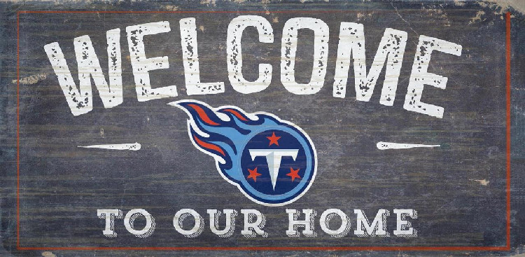 Tennessee Titans Sign Wood 6x12 Welcome To Our Home Design