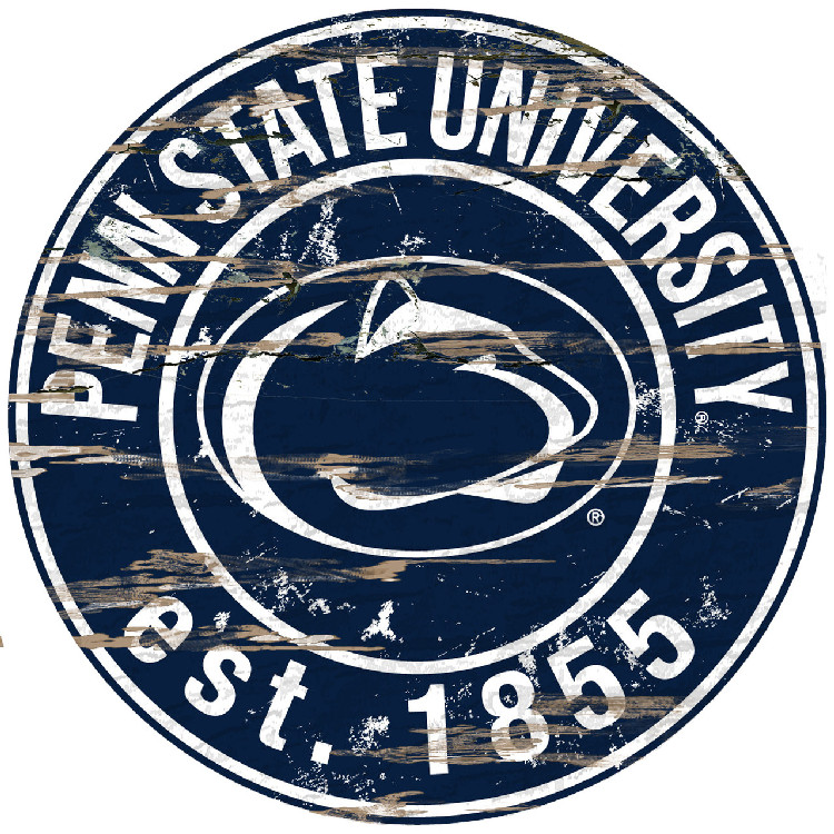 Penn State Nittany Lions Wood Sign - 24" Round