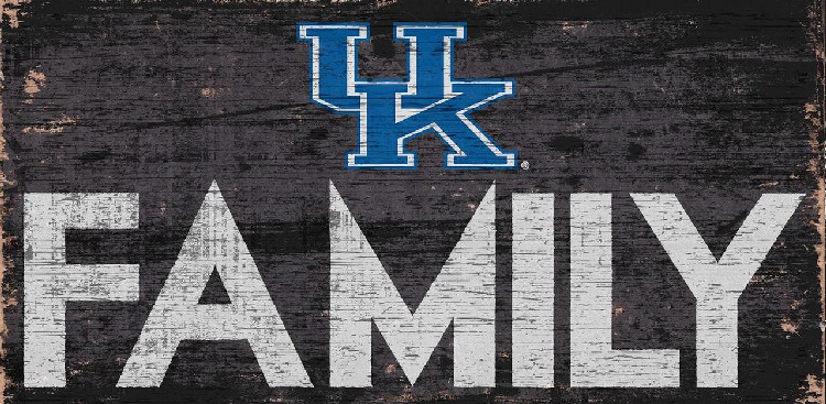 Kentucky Wildcats Sign Wood 12x6 Family Design