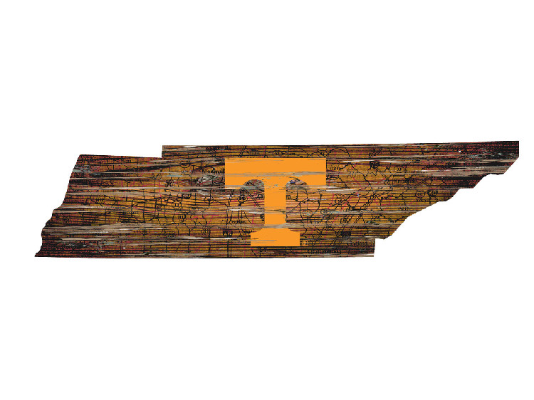 Tennessee Volunteers Wood Sign - State Wall Art