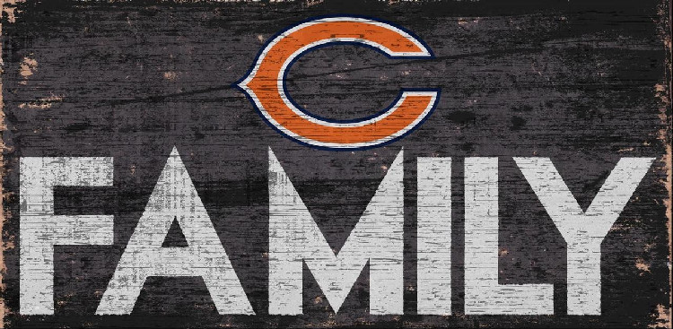 Chicago Bears Sign Wood 12x6 Family Design