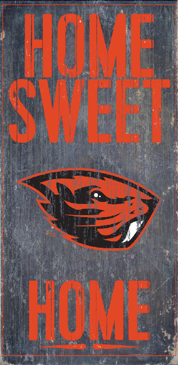 Oregon State Beavers Wood Sign - Home Sweet Home 6x12