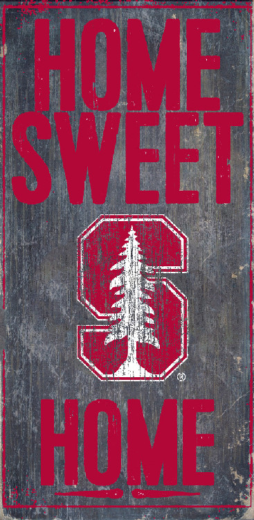 Stanford Cardinal Wood Sign - Home Sweet Home 6x12
