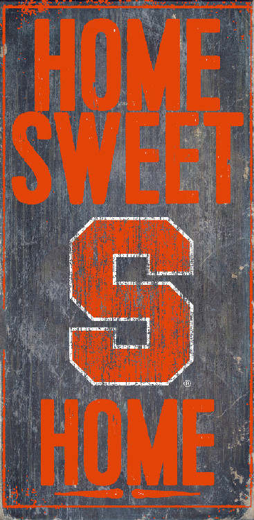 Syracuse Orange Wood Sign - Home Sweet Home 6x12