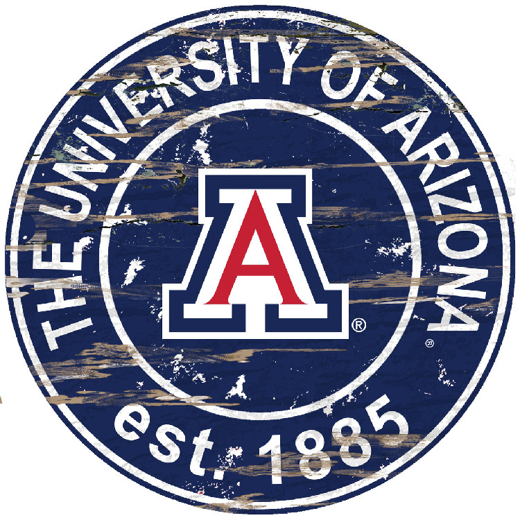 Arizona Wildcats Wood Sign - 24" Round