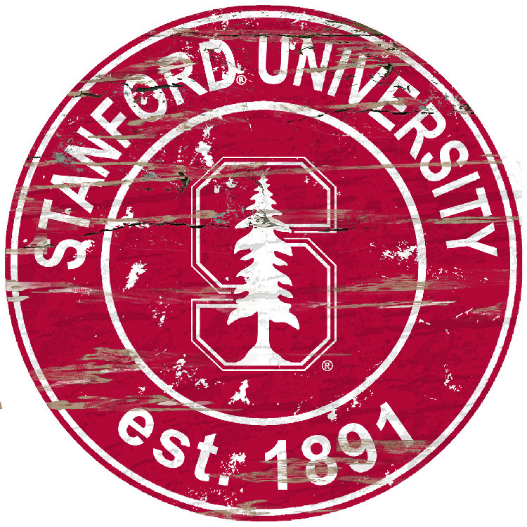 Stanford Cardinal Wood Sign - 24" Round