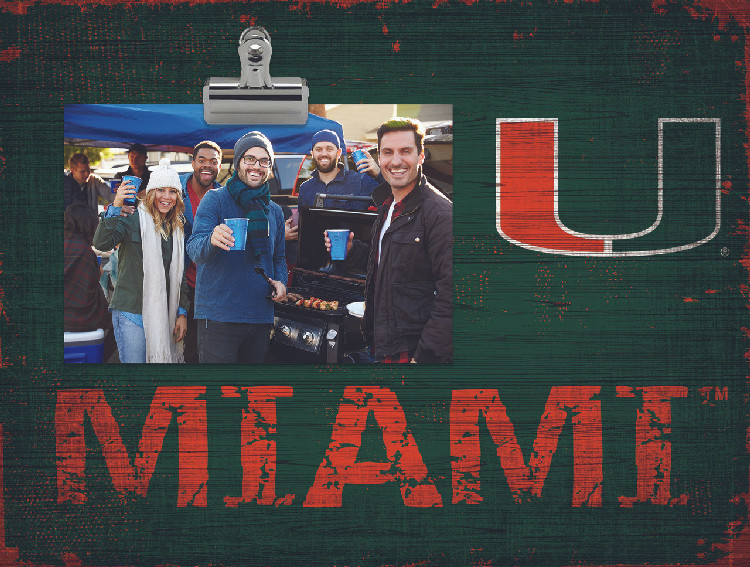 Miami Hurricanes Clip Frame