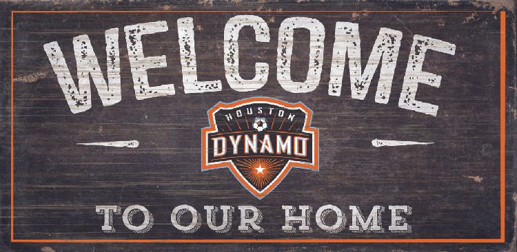 Houston Dynamo Sign Wood 6x12 Welcome To Our Home Design