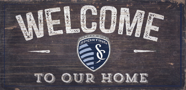 Sporting Kansas City Sign Wood 6x12 Welcome To Our Home Design