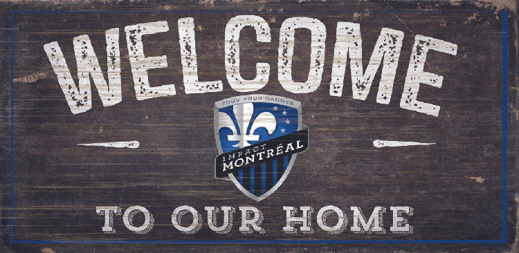 Montreal Impact Sign Wood 6x12 Welcome To Our Home Design