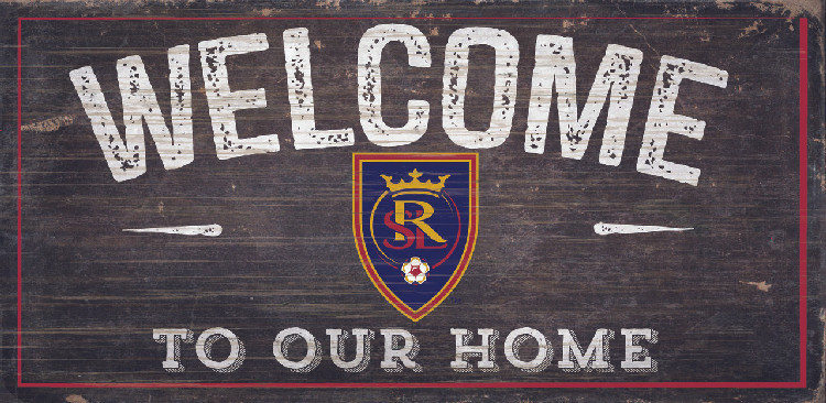 Real Salt Lake Sign Wood 6x12 Welcome To Our Home Design