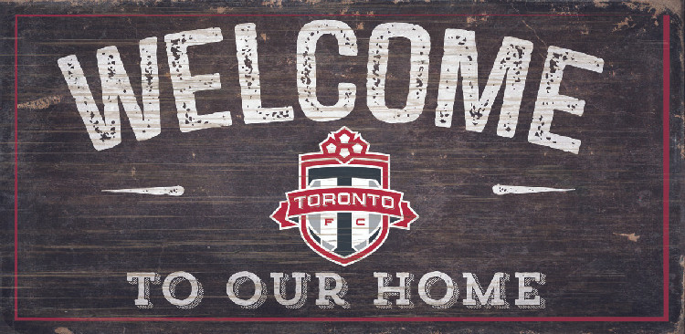 Toronto FC Sign Wood 6x12 Welcome To Our Home Design