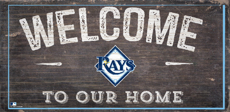 Tampa Bay Rays Sign Wood 6x12 Welcome To Our Home Design