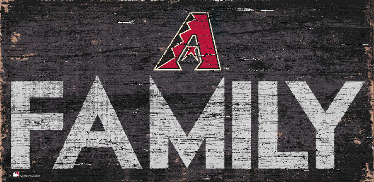 Arizona Diamondbacks Sign Wood 12x6 Family Design