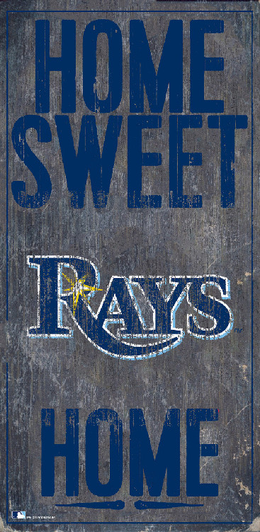 Tampa Bay Rays Sign Wood 6x12 Home Sweet Home Design