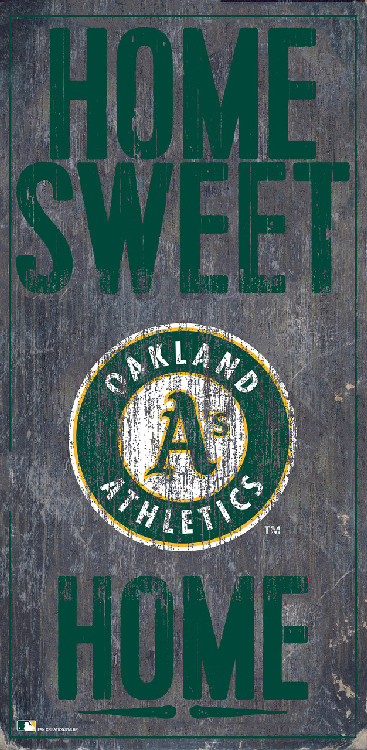 Oakland Athletics Sign Wood 6x12 Home Sweet Home Design