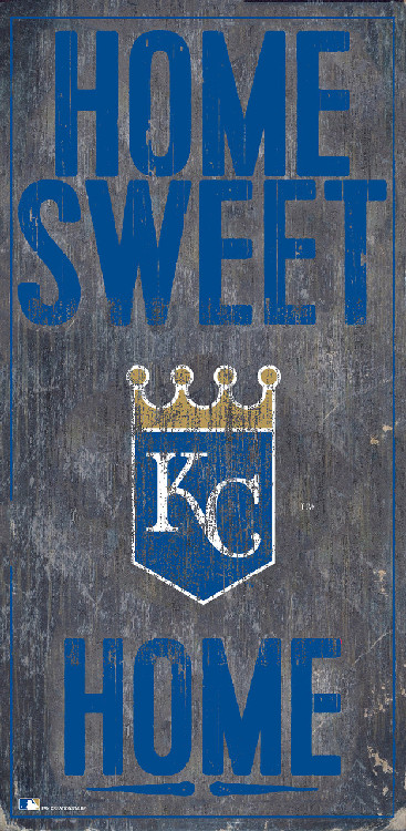 Kansas City Royals Sign Wood 6x12 Home Sweet Home Design