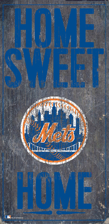 New York Mets Sign Wood 6x12 Home Sweet Home Design