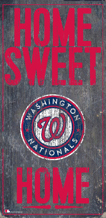 Washington Nationals Sign Wood 6x12 Home Sweet Home Design