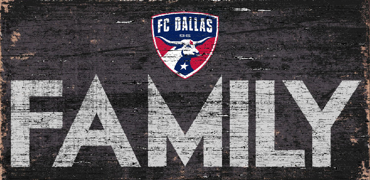 FC Dallas Sign Wood 12x6 Family Design