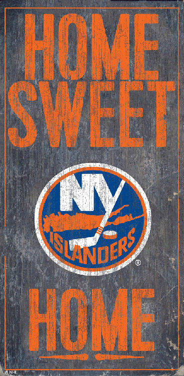 New York Islanders Sign Wood 6x12 Home Sweet Home Design