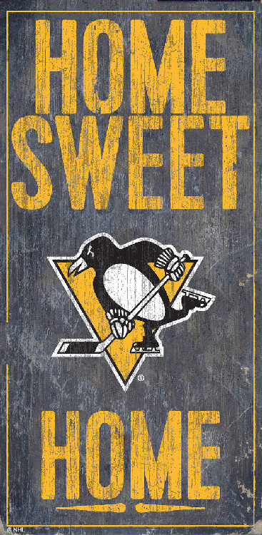 Pittsburgh Penguins Sign Wood 6x12 Home Sweet Home Design
