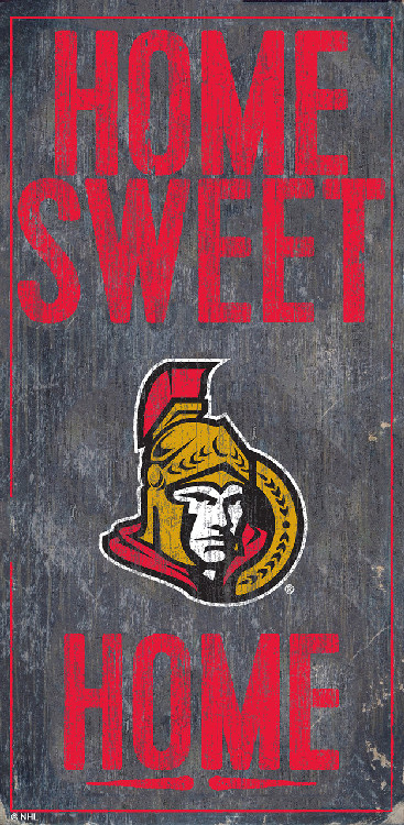 Ottawa Senators Sign Wood 6x12 Home Sweet Home Design