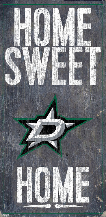 Dallas Stars Sign Wood 6x12 Home Sweet Home Design