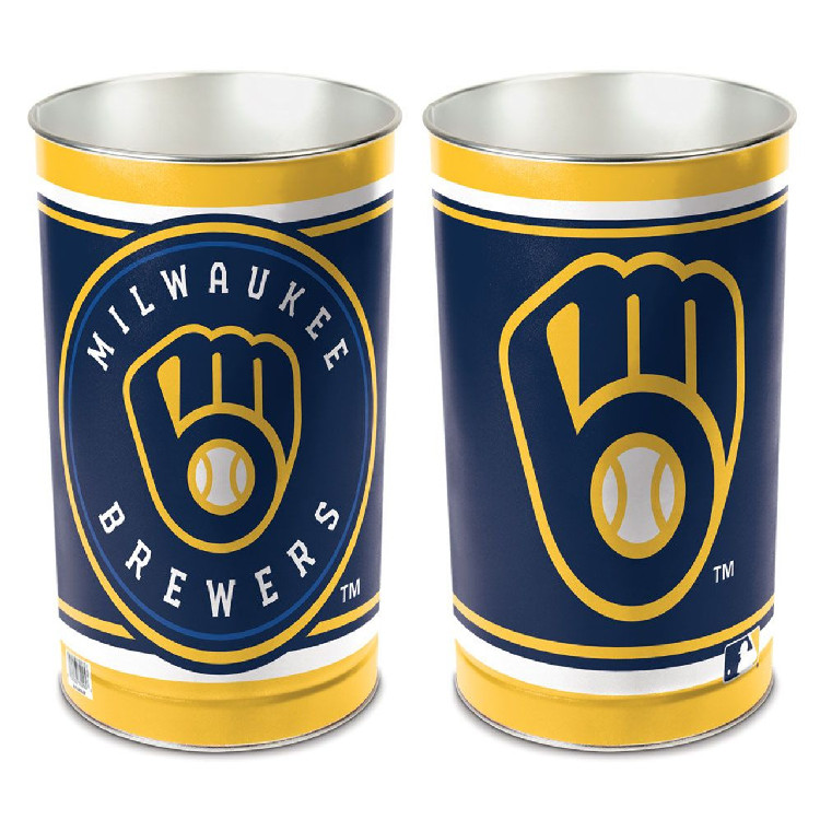 Milwaukee Brewers Wastebasket 15 Inch