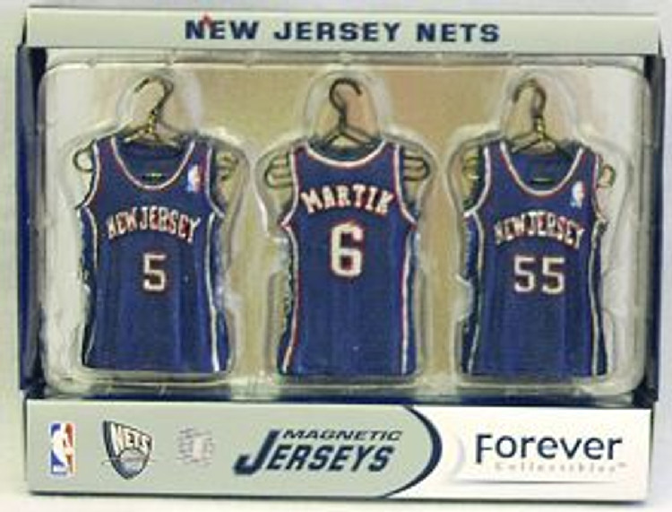 New Jersey Nets Road Jersey Magnet Set CO