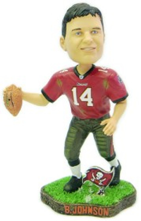 Tampa Bay Buccaneers Brad Johnson Game Worn Forever Collectibles Bobblehead CO