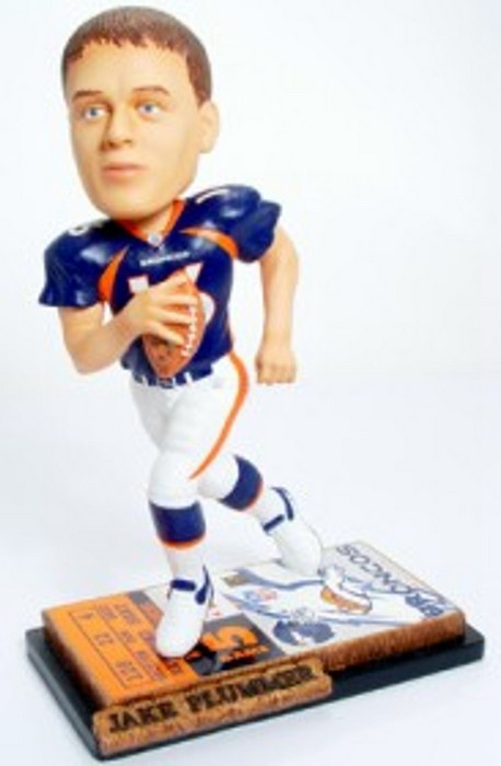 Denver Broncos Jake Plummer Ticket Base Forever Collectibles Bobblehead