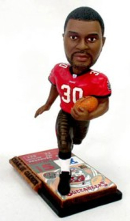 Tampa Bay Buccaneers Charlie Garner Ticket Base Forever Collectibles Bobblehead CO