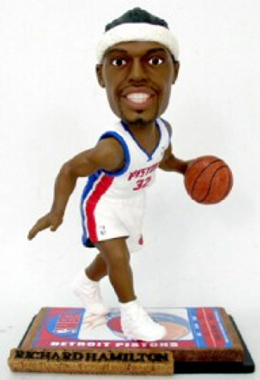 Detroit Pistons Richard Hamilton Ticket Base Forever Collectibles Bobblehead CO