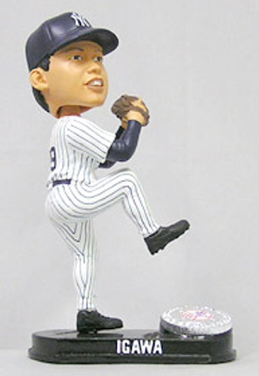 New York Yankees Kei Igawa Forever Collectibles Blatinum Bobblehead (Home)