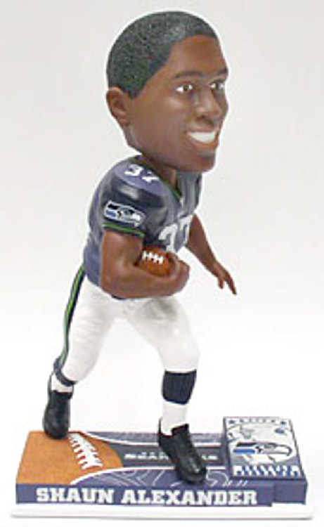 Seattle Seahawks Shaun Alexander Forever Collectibles On Field Bobblehead CO