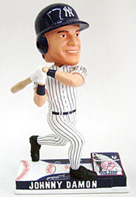 New York Yankees Johnny Damon Forever Collectibles On Field Bobblehead CO