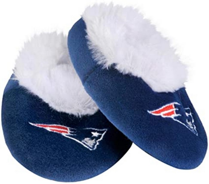 Forever Collectibles New England Patriots Slippers Baby Booties CO