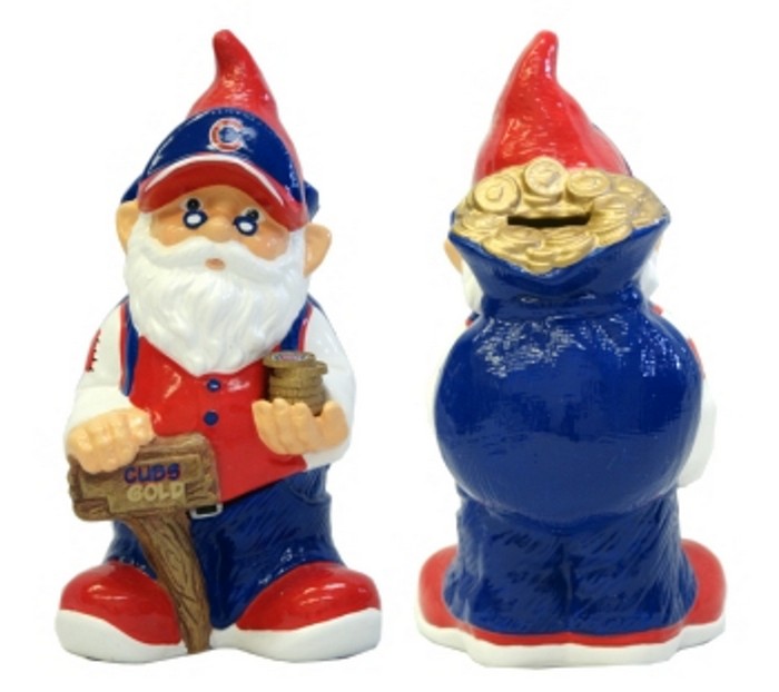 Chicago Cubs Garden Gnome - Coin Bank