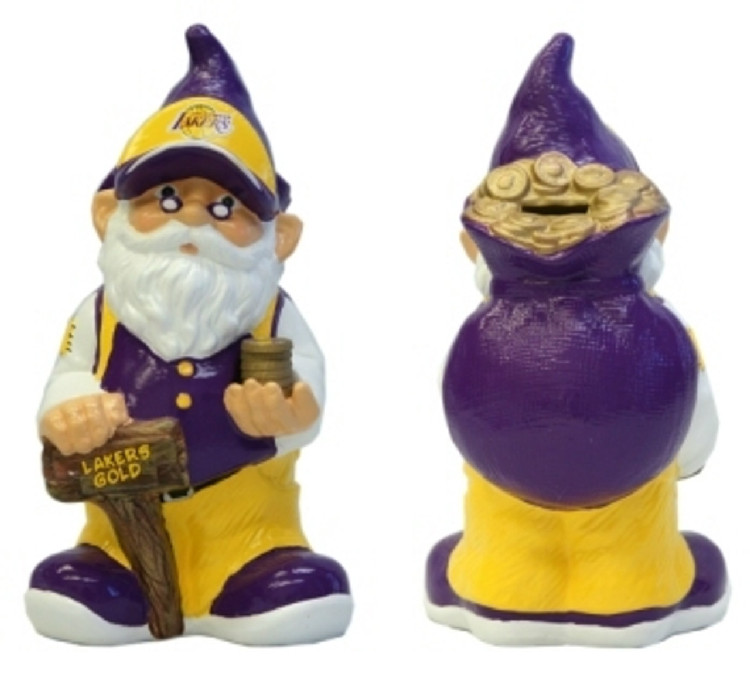 Los Angeles Lakers Garden Gnome - Coin Bank CO