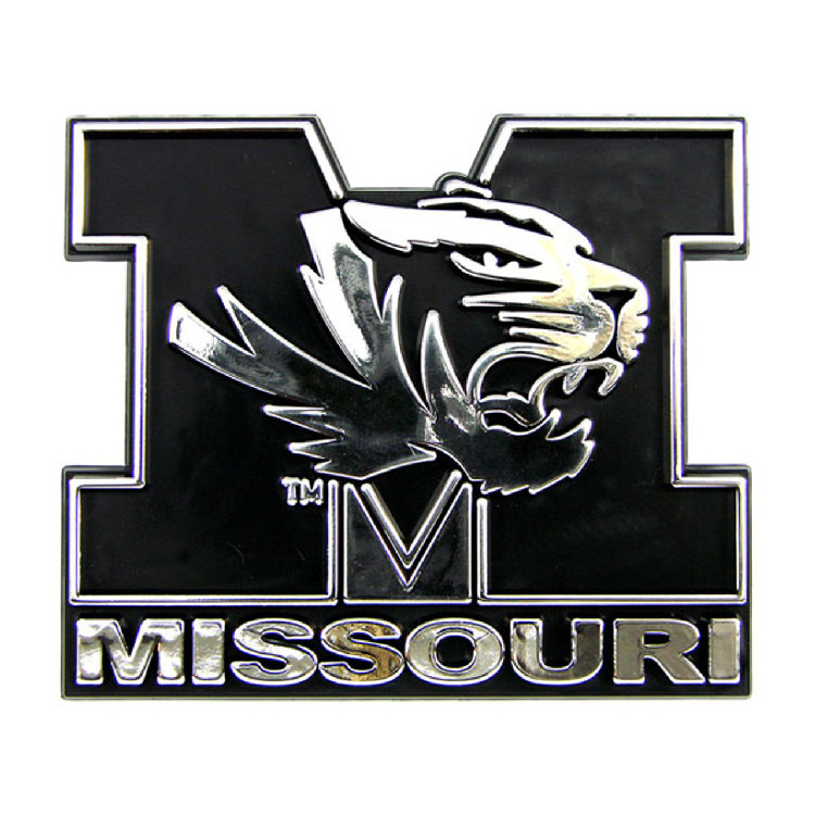 Missouri Tigers Auto Emblem - Silver